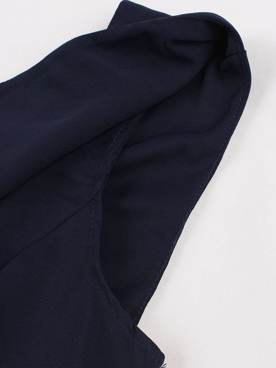 Navy Square Collar 1950s Swing Dress