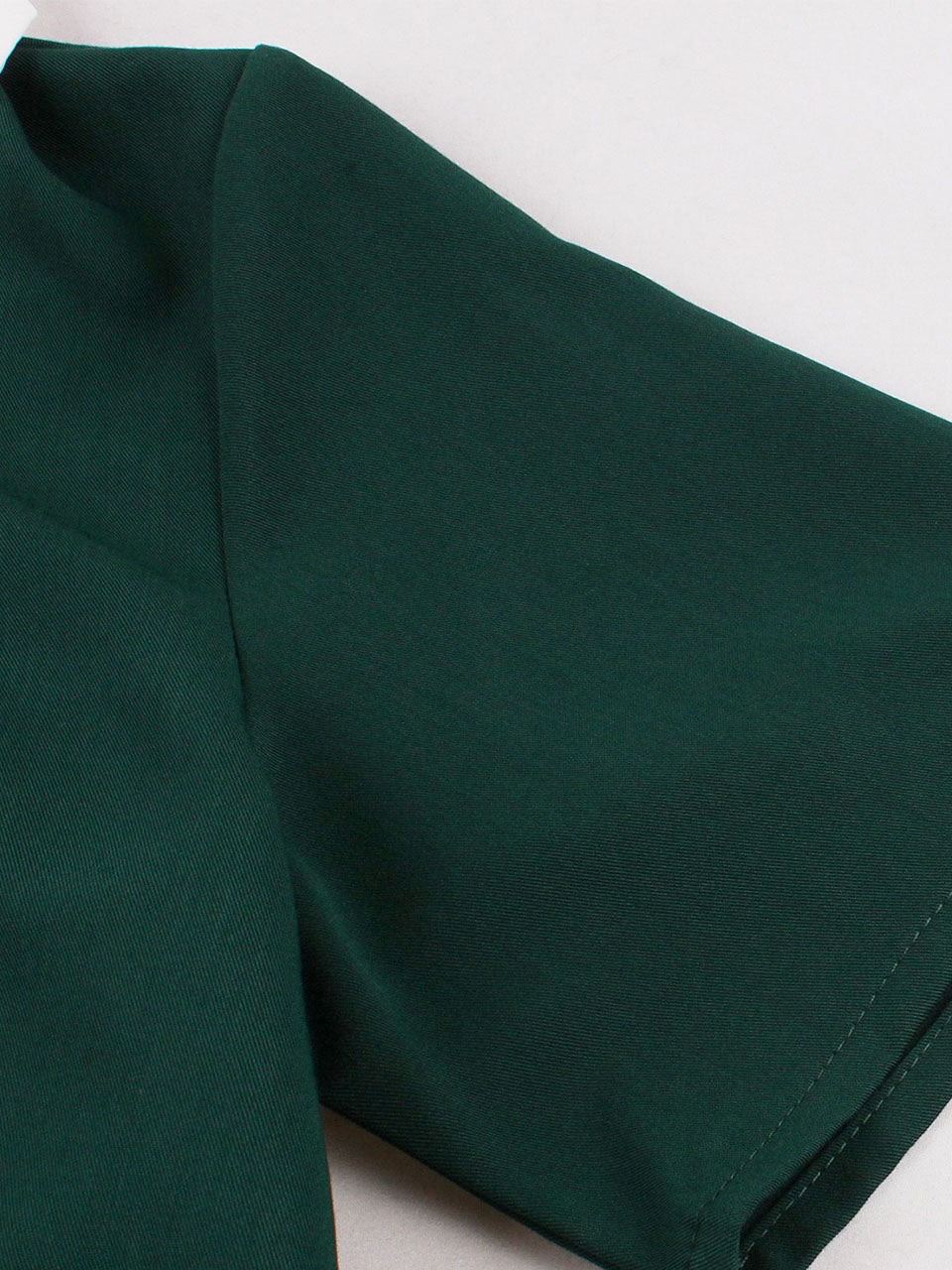 Vintage Green Button Swing Shirt Dress