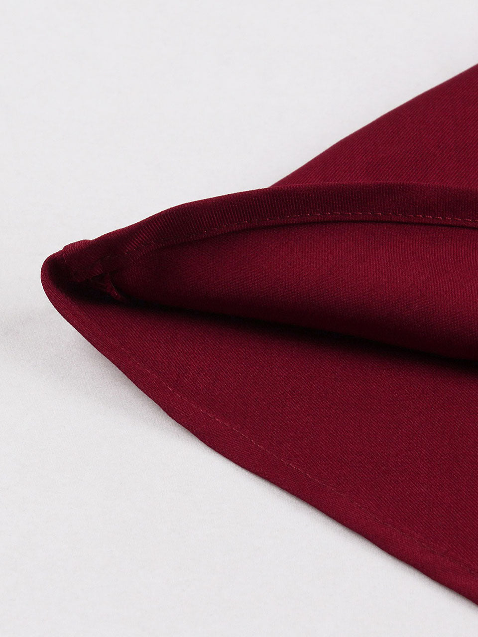 1950S Wine Red High Waist Swing Vintage Skirt