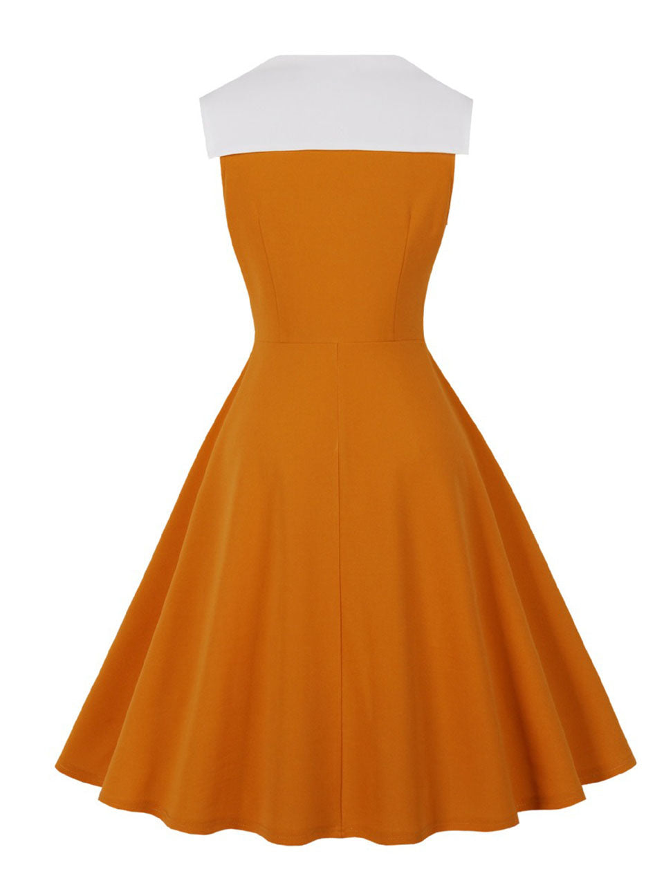 Pin-up Style Vintage 1950s Dark Green Swing Dress