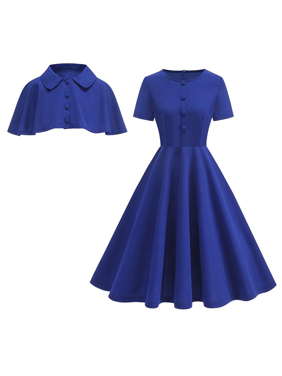 Classic Short Sleeveless 50S Swing Christmas Dress