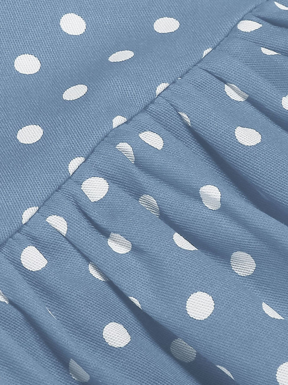 Kids Little Girls' Dress Square Neck Polka Dots Puff Sleeve Cotton 1950S Vintage Dress