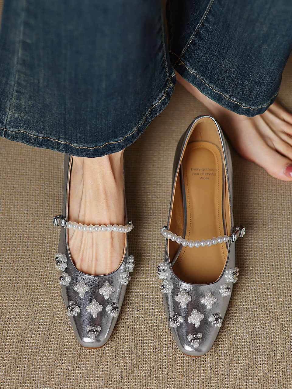 Luxury Mary Jane Flat Vintage Shoes For Women