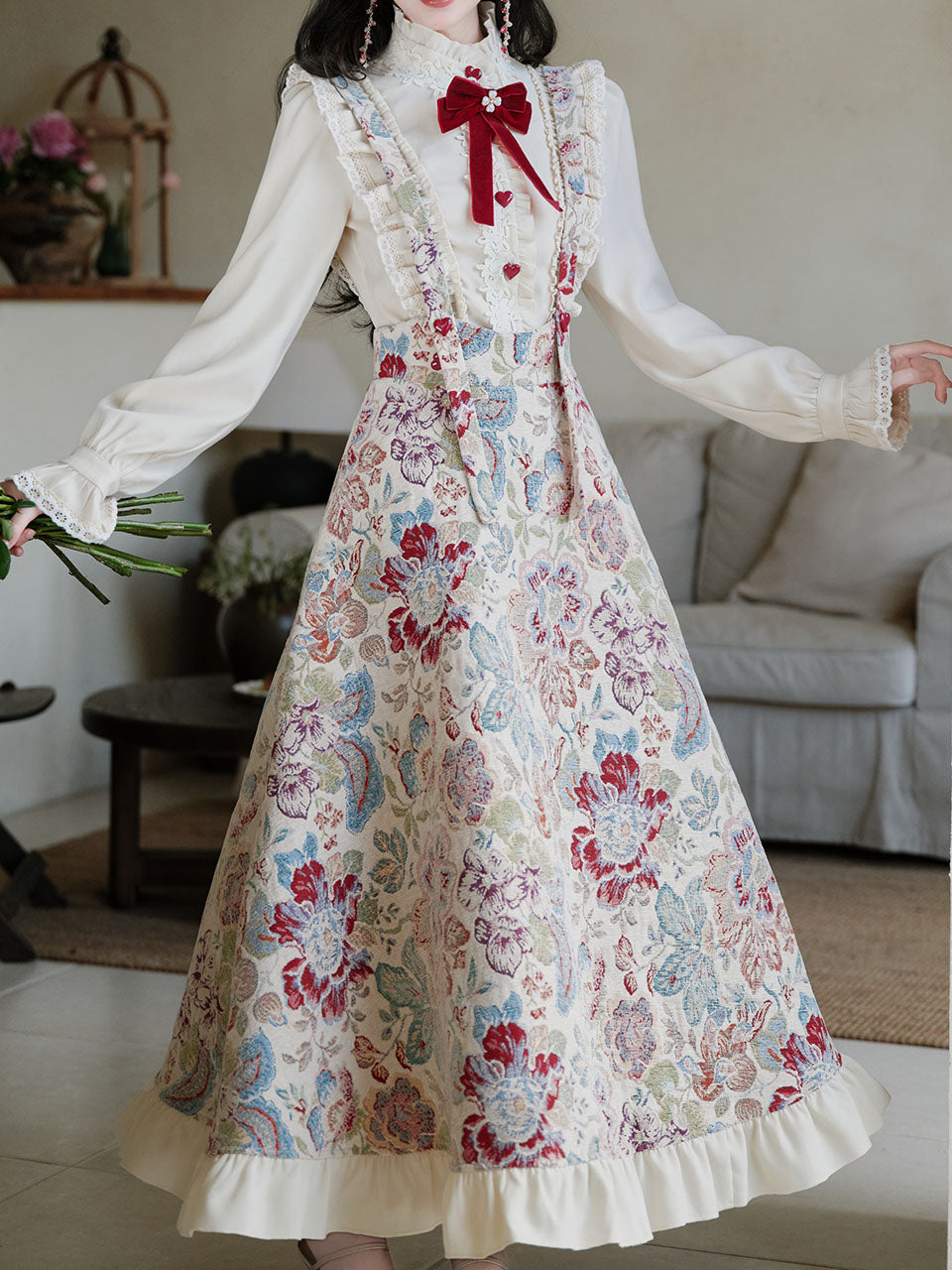 2PS Victorian White Blouse