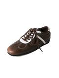 Balletcore Round Toe Ribbon Grey Sneakers
