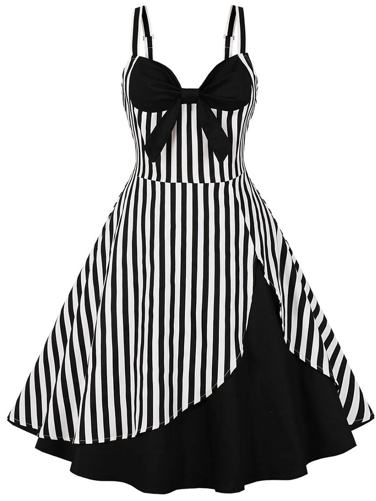 Beetlejuice Costume Spaghetti Strap Pocket Dress