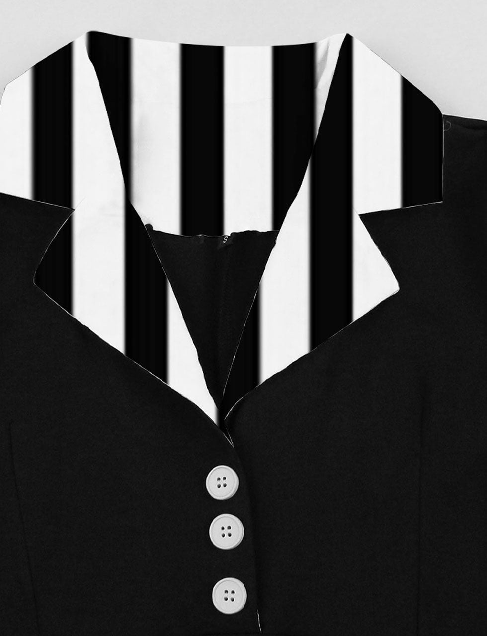 Beetlejuice Costume 1950S Short Sleeve Dress