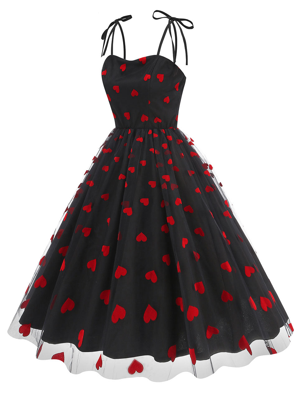 Pink Spaghetti Strap Sweet Heart Swing 1950S Vintage Dress