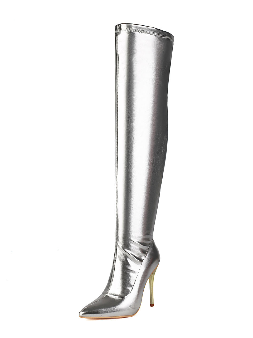 10CM Pointed Toe High Stiletto Heel Over The Knee Warm Boots