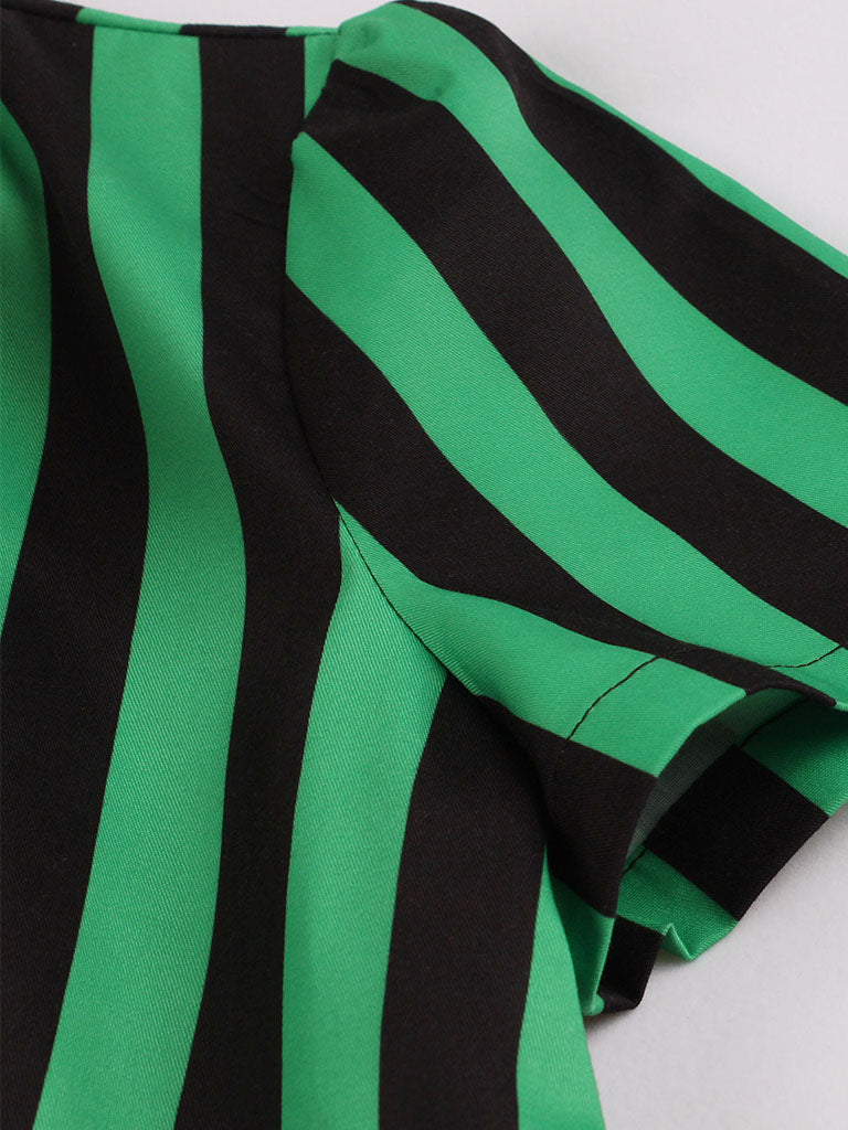 Green and Black Stripe
