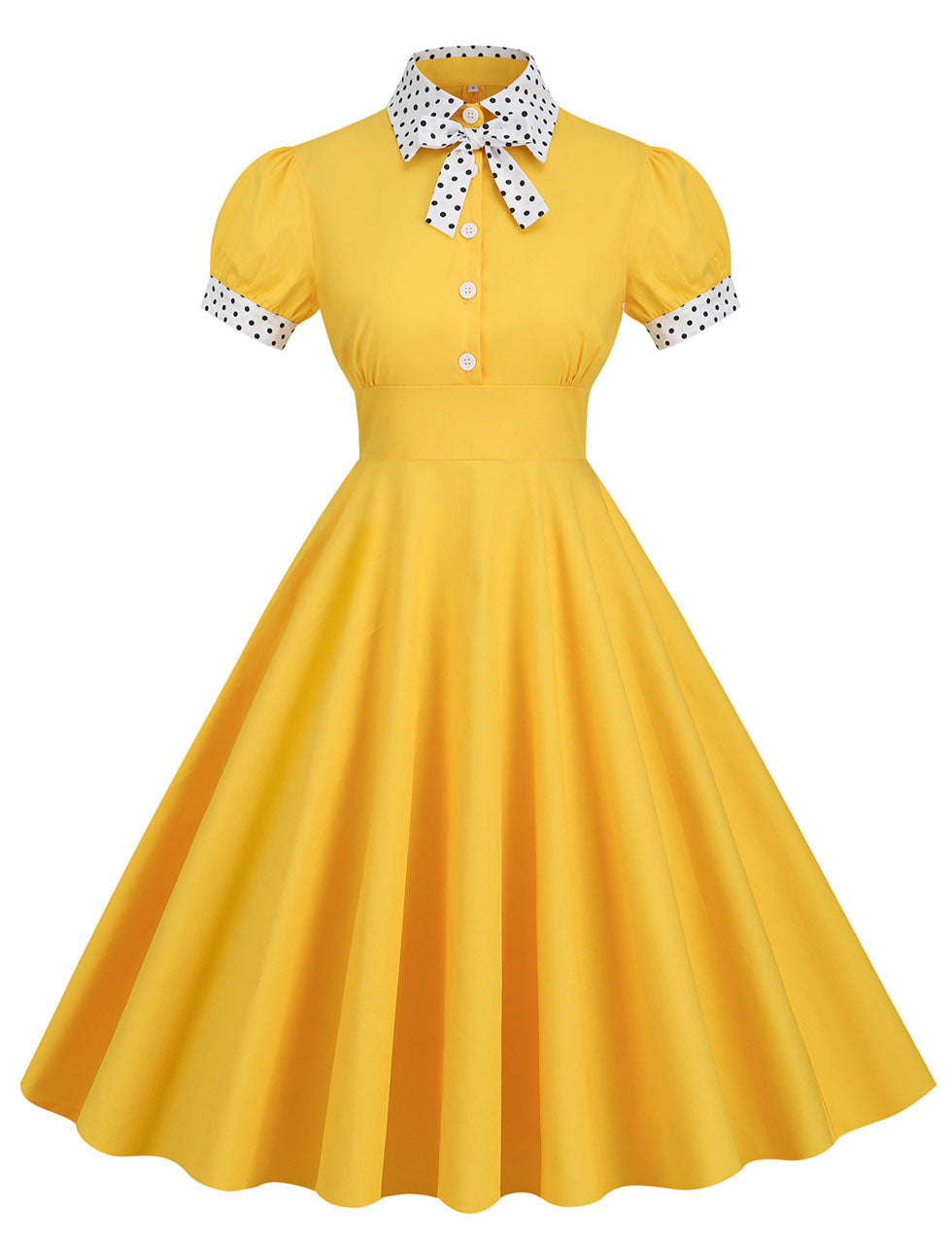 Blue Bowknot Swing Vintage 1950S Dress
