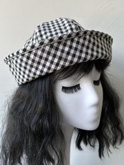 Sailor Hat Sweet Plaid Hat