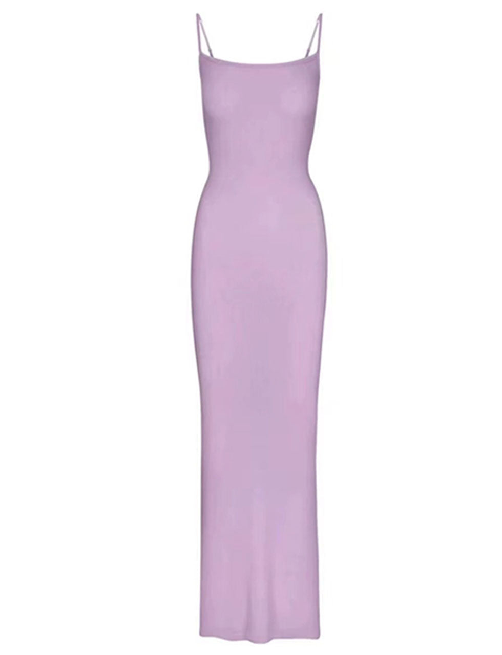 White Spaghetti Strap Bodycon Dress Comfortable Dress