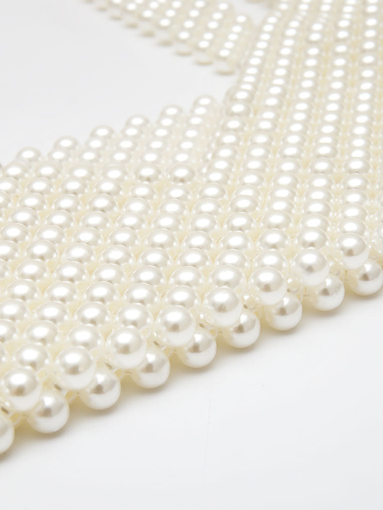 Vintage Pearl BodyChain Vest Top for Women