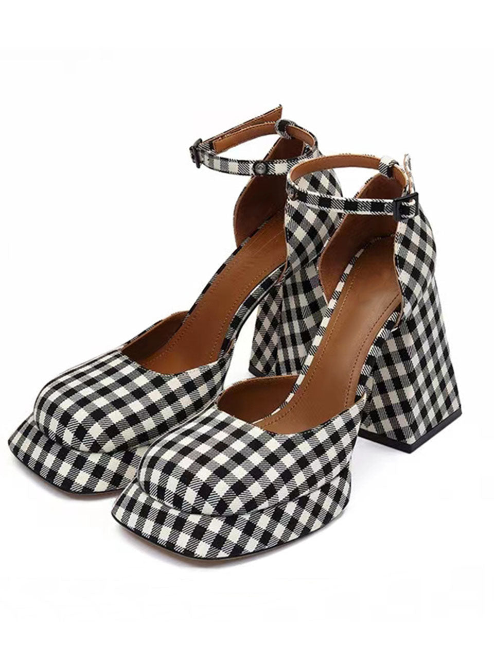 Chunky Heel Mary Jane Square Toe Vintage Shoes