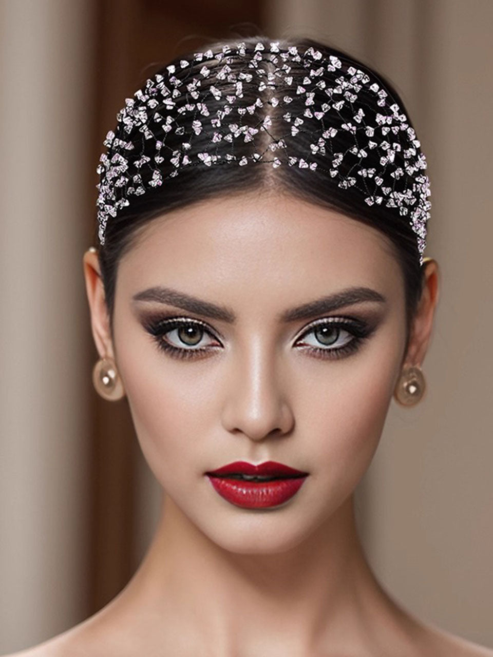Vintage Crystal Headband Hair Jewelry for Women