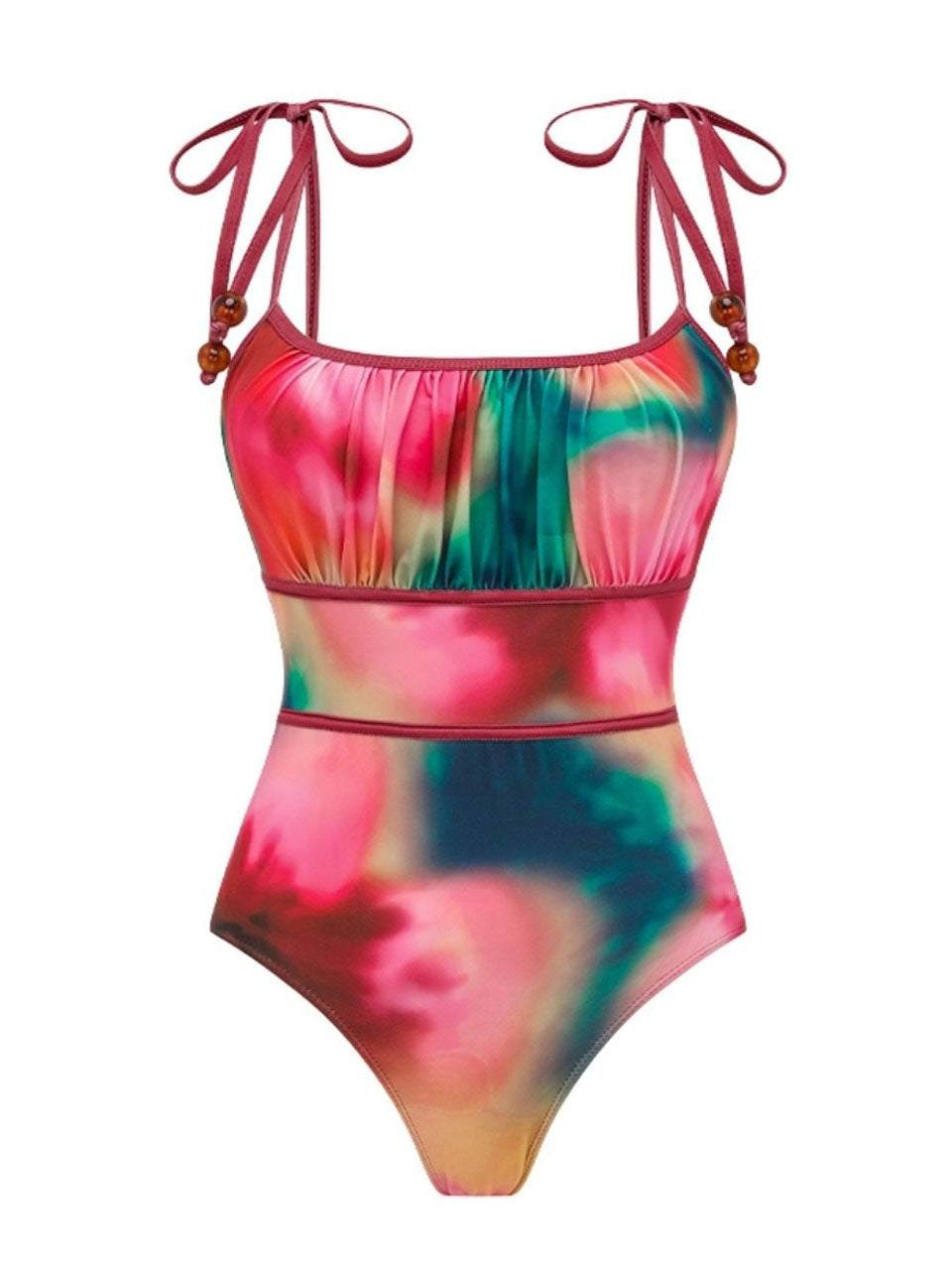 Floral Watercolor One Piece Swimsuit