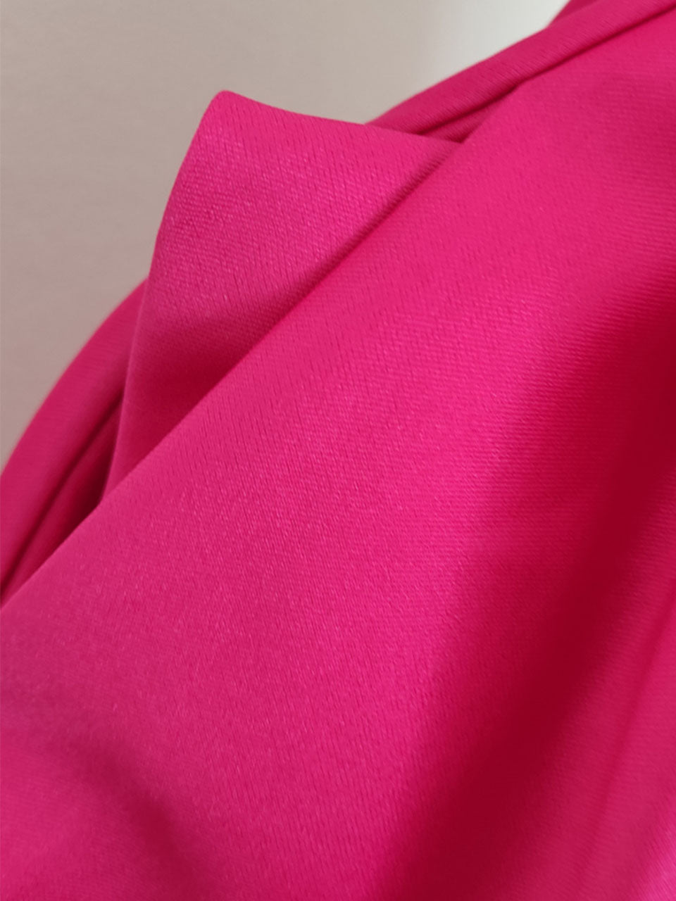 Rose Luxury Button V Neck High Waist Swing Party Dress