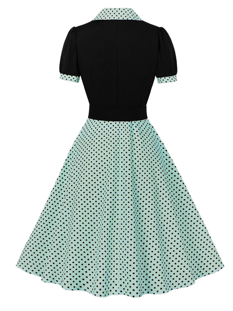 Green Polka Dots 1950S Vintage Swing Dress