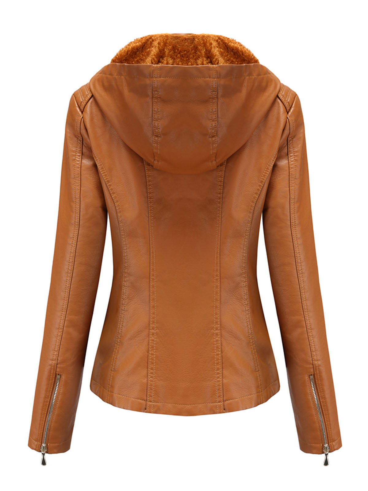 Street Winter Outfits Long Sleeve PU Leather