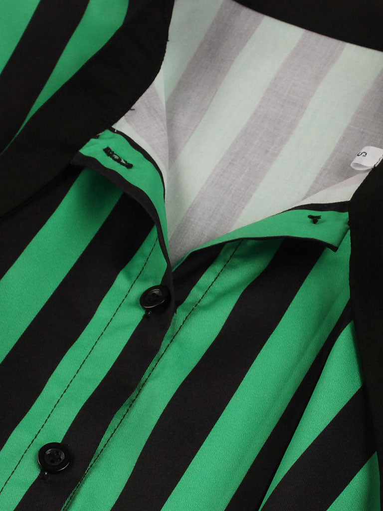 Green and Black Stripe