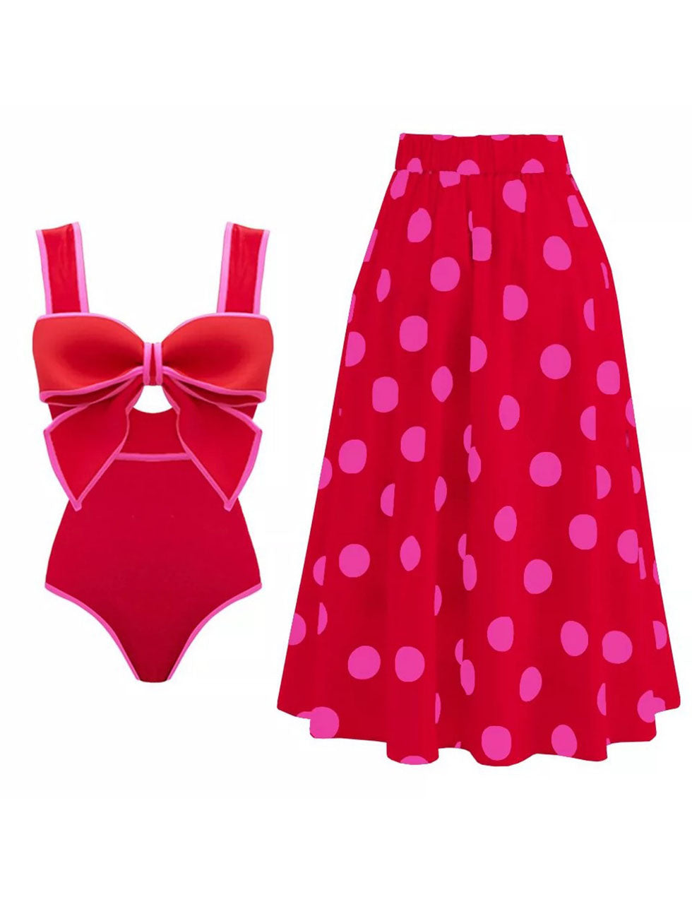 Bow Retro Style One Piece