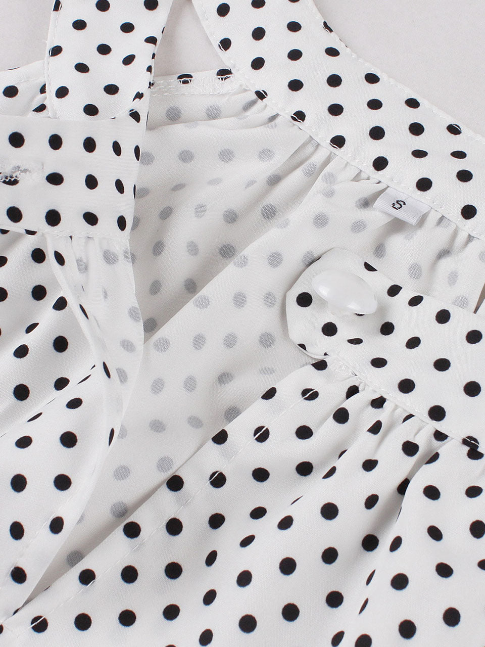 Blue Sweat Heart Halter Sleeveless Polka Dots 1950s Vintage Swing Dress