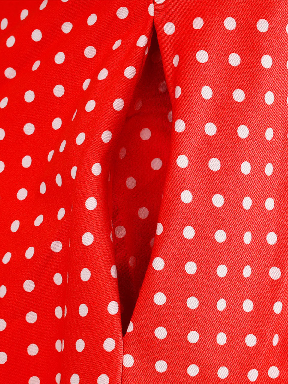 Red Polka Dots Vintage Halter Strap Backless 1950S Vintage Dress