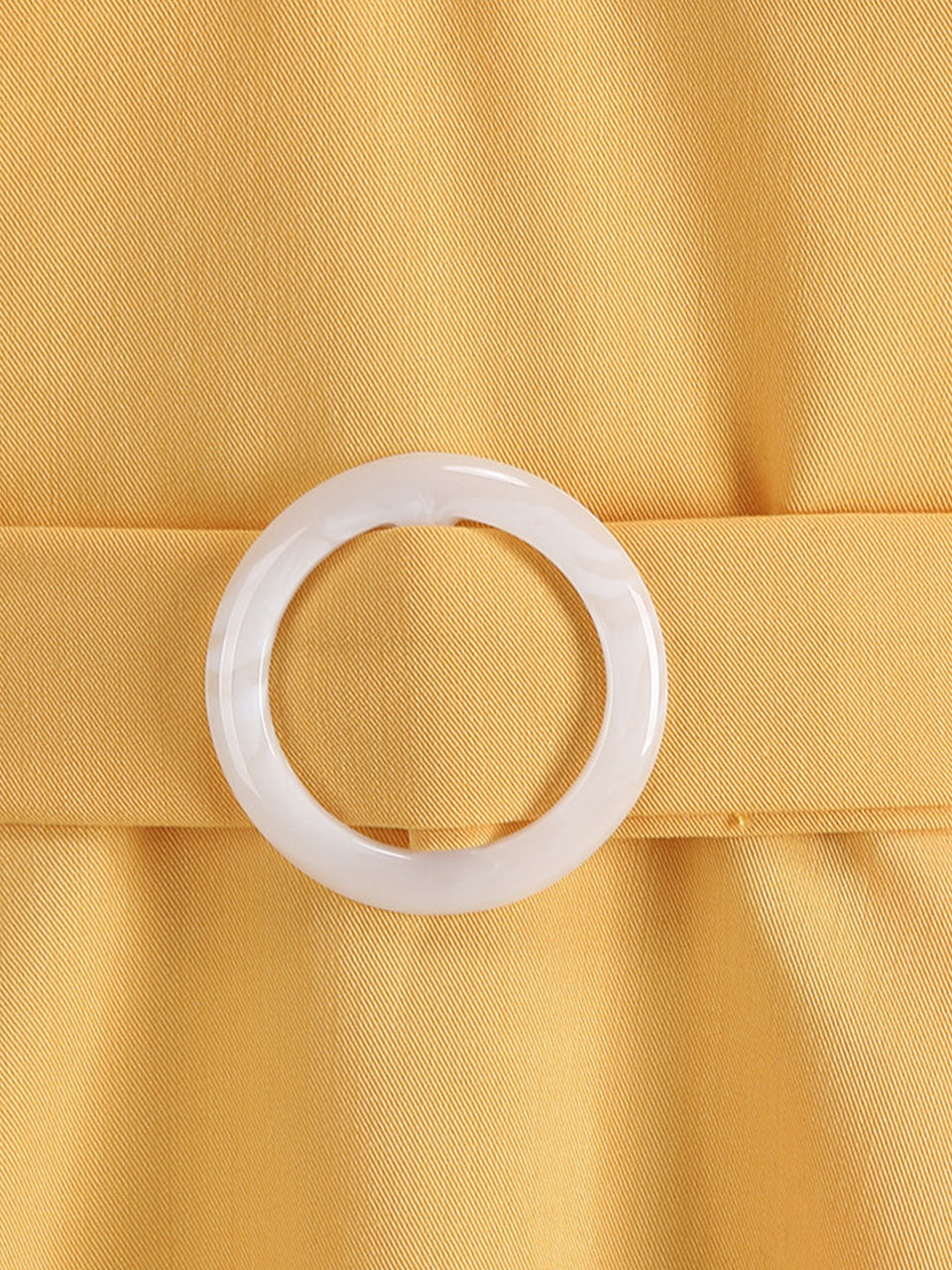 Yellow Sweet Heart 1950s Vintage Shirt Dress for Short Sleeve Audrey Hepburn Style Cocktail Swing Dress