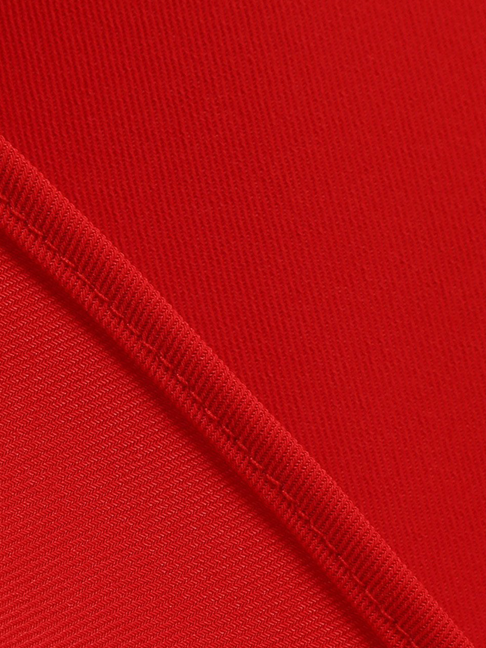 1950s Red High Waist Pleated Swing Vintage Skirt
