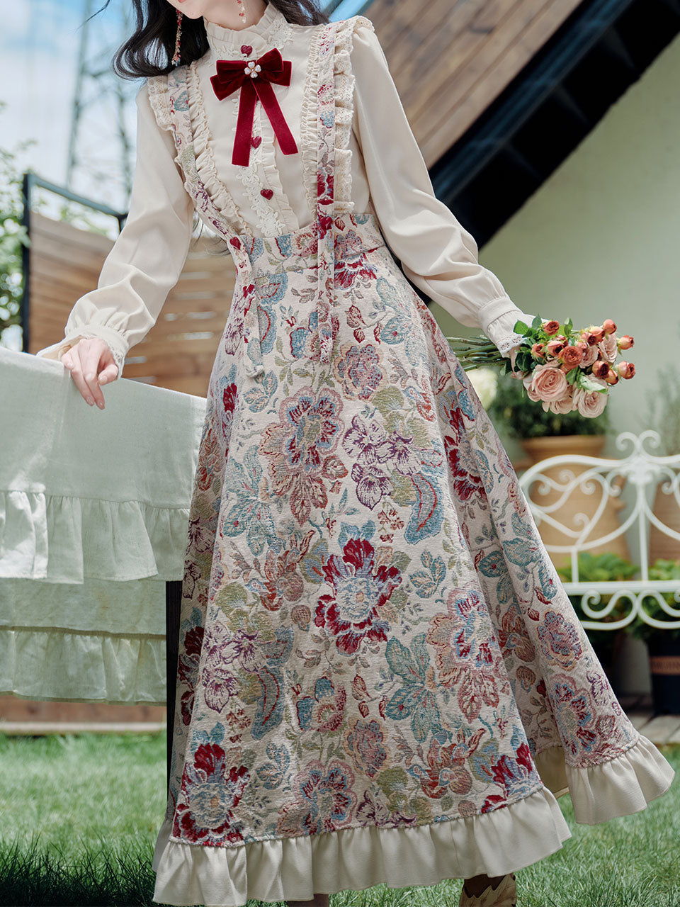 2PS Victorian White Blouse