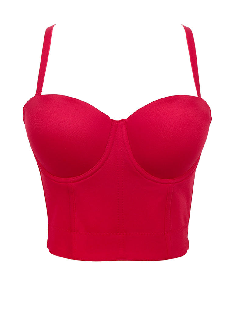 Solid Color Corset Camisole Top