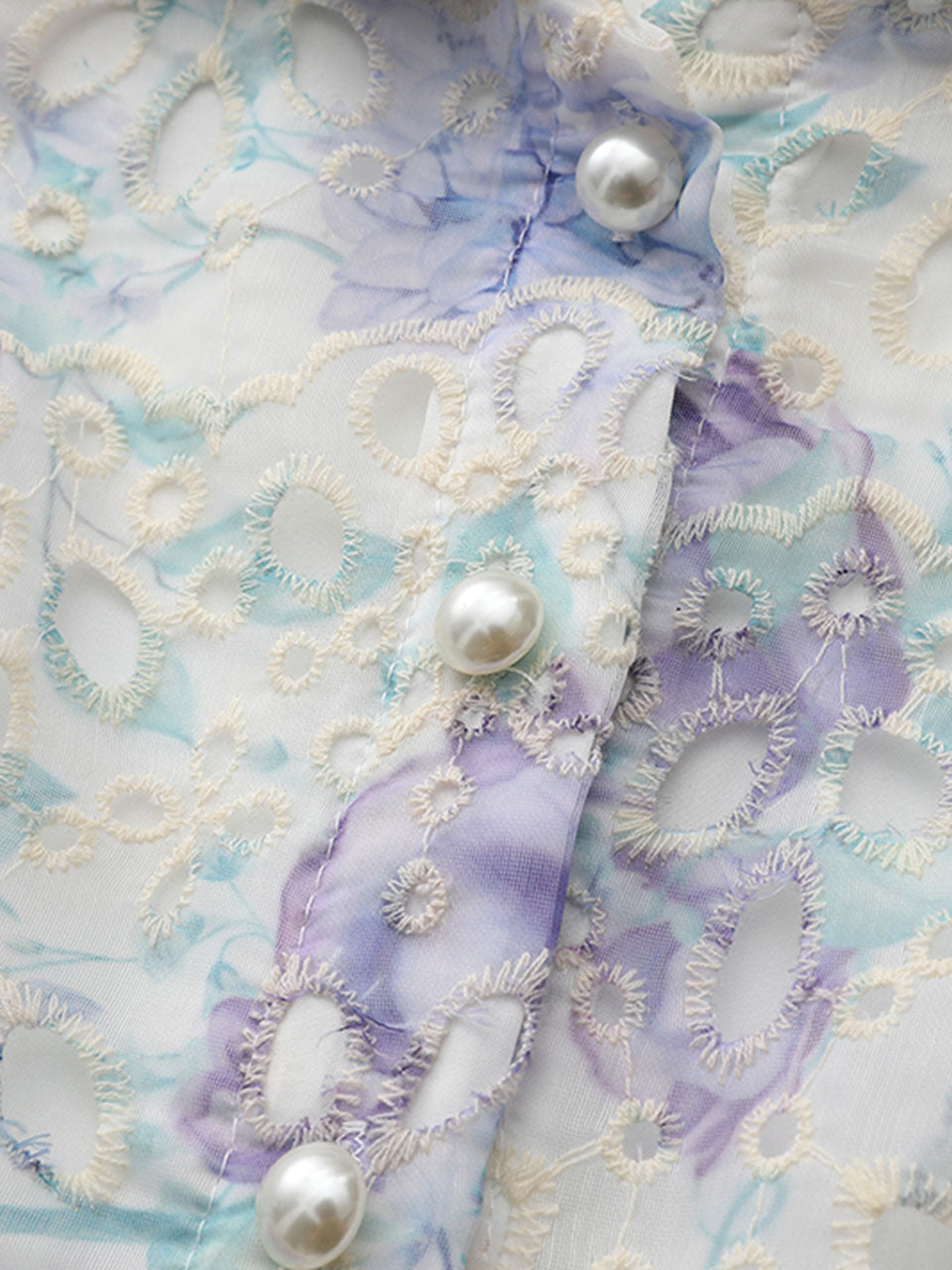 Purple Floral Print Vintage 3/4 Sleeve Dress