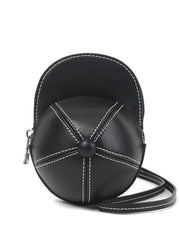 1950S Sweet Vintage Baseball Cap Crossbody Bag Calf Leather Bag