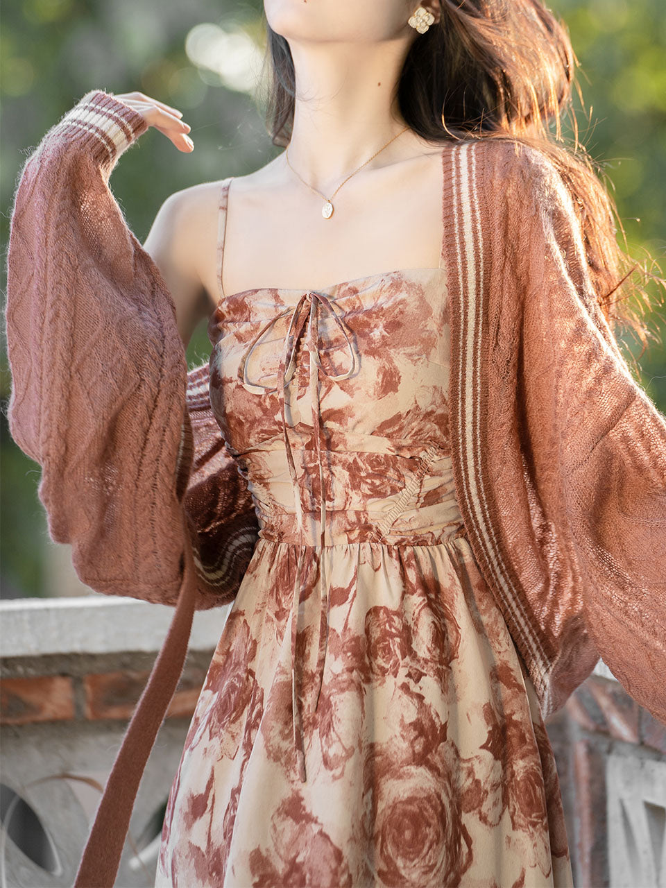 2PS Coffee Knitted Cardigan