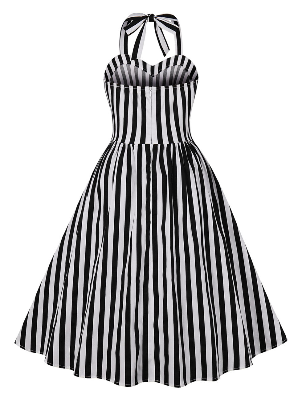 Beetlejuice Costume Halter Dress