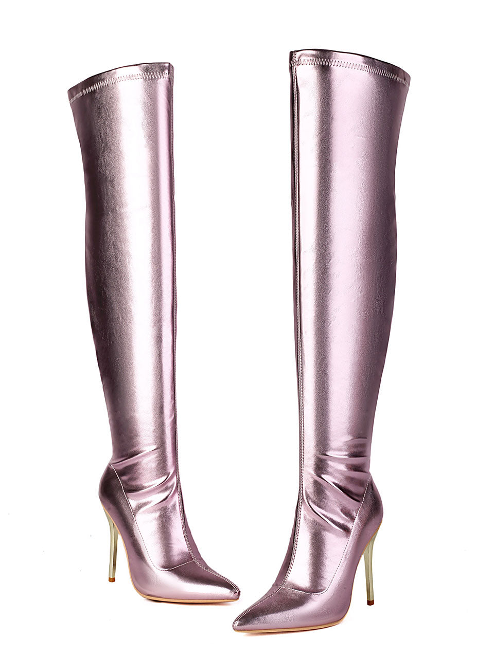 10CM Pointed Toe High Stiletto Heel Over The Knee Warm Boots