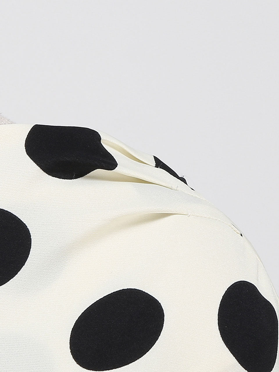 1950s Cruella De Vil Polka Dot Short Sleeve Vintage Swing Dress