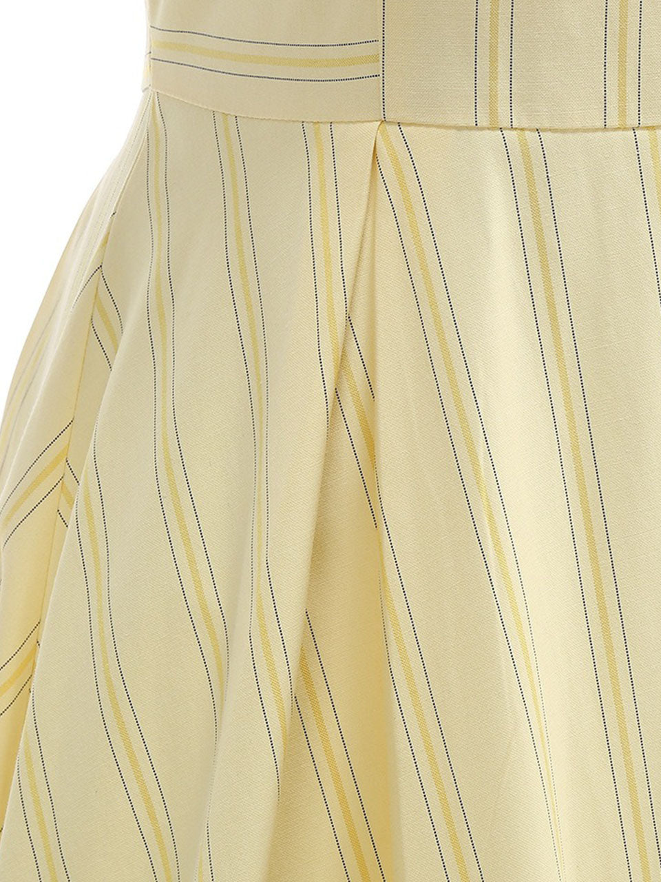 1950S Vertical Stripe Halter Vintage Dress