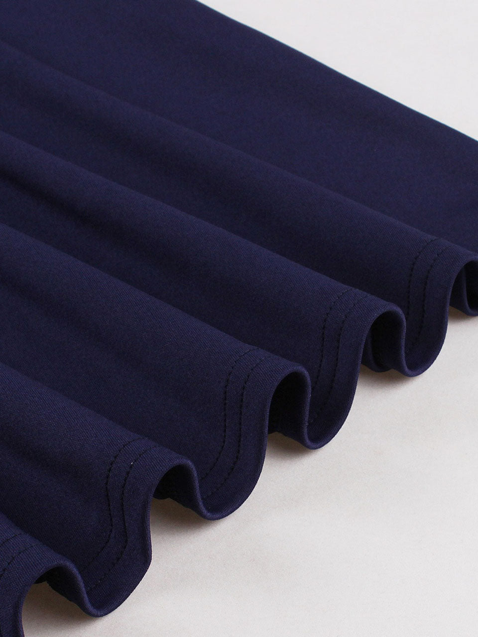 Navy Peter Pan Bowknot 1950s Vintage Dress