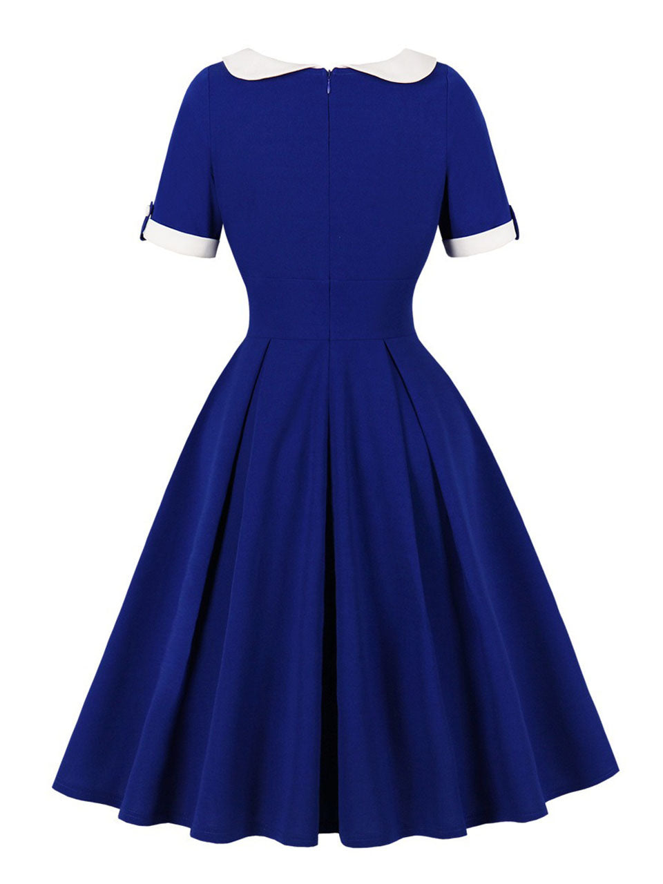 Christmas Green Peter Pan Collar 1950s Swing Vintage Dress