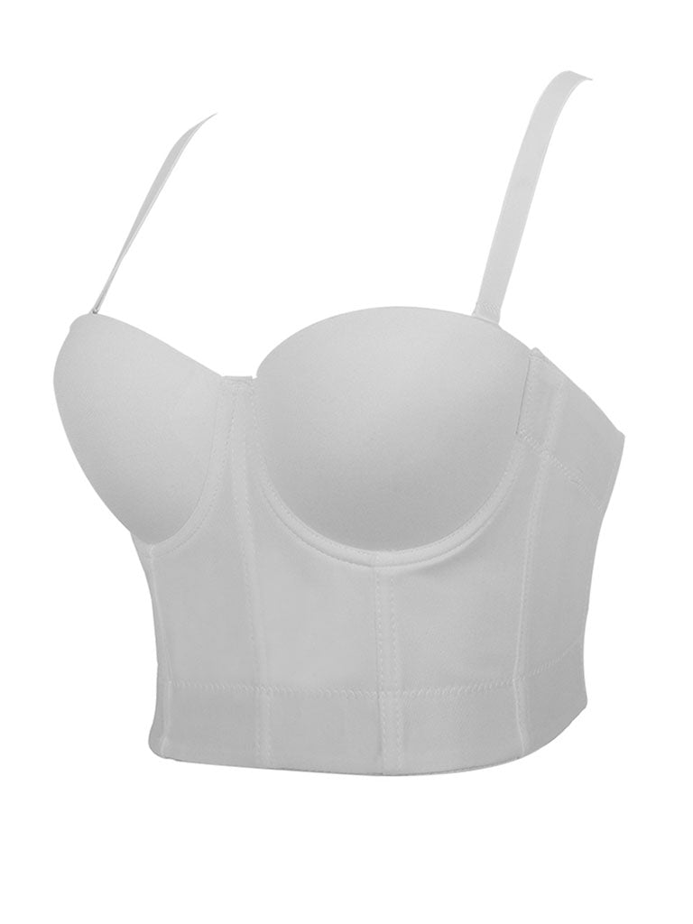 Solid Color Corset Camisole Top