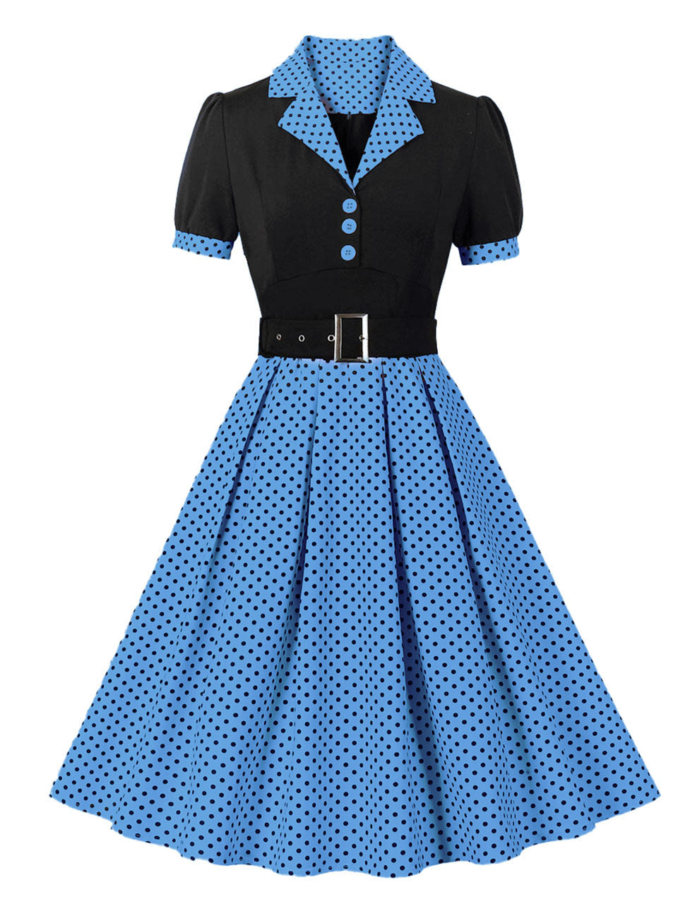 Green Polka Dots 1950S Vintage Swing Dress