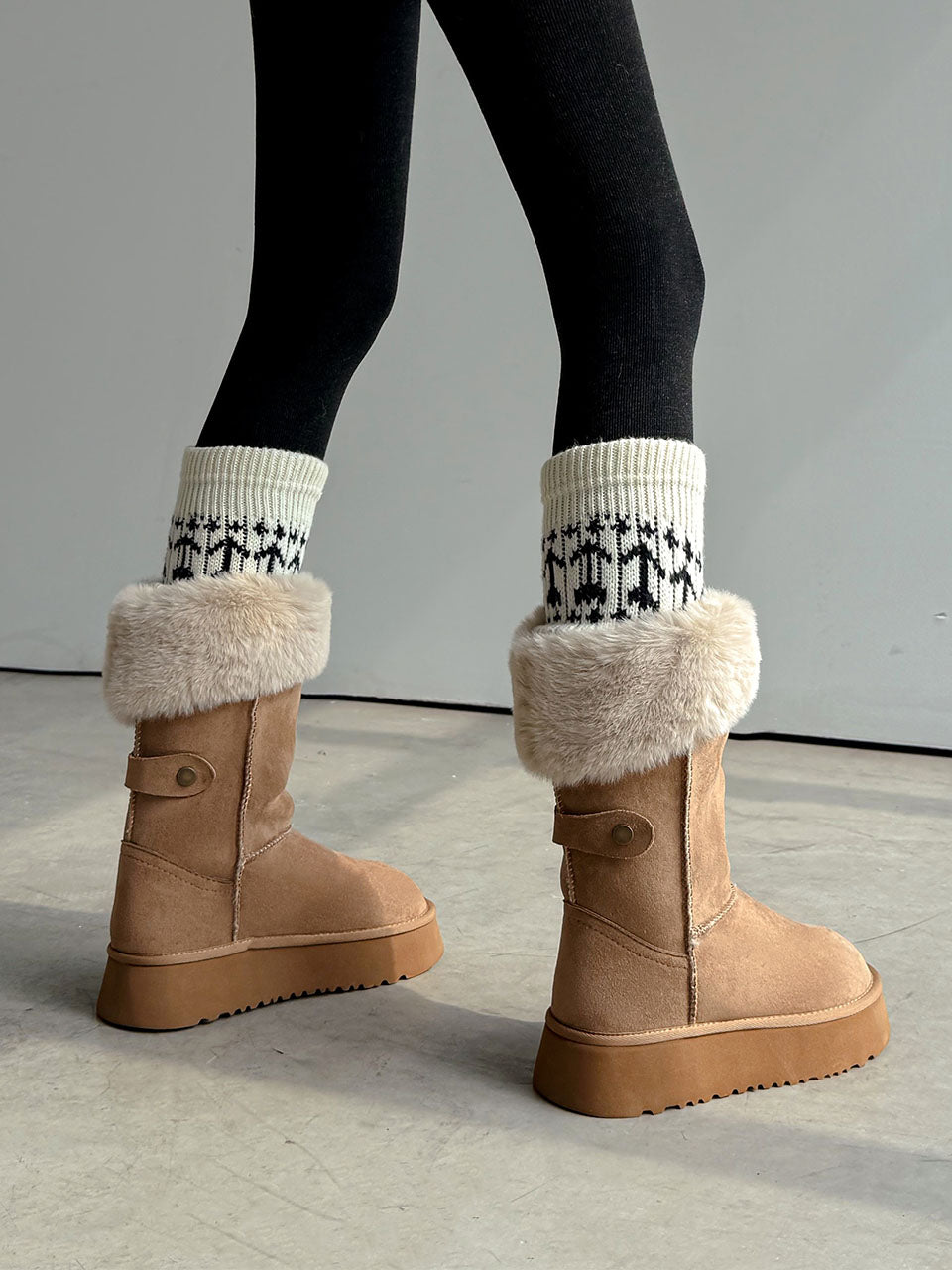 Extra-Warm Platform Winter Boots