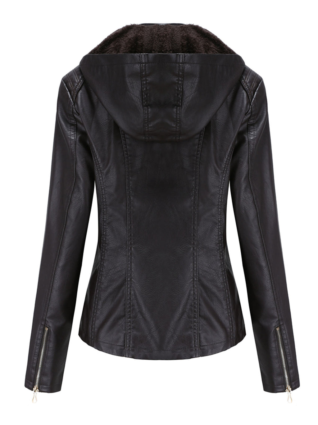 Street Winter Outfits Long Sleeve PU Leather