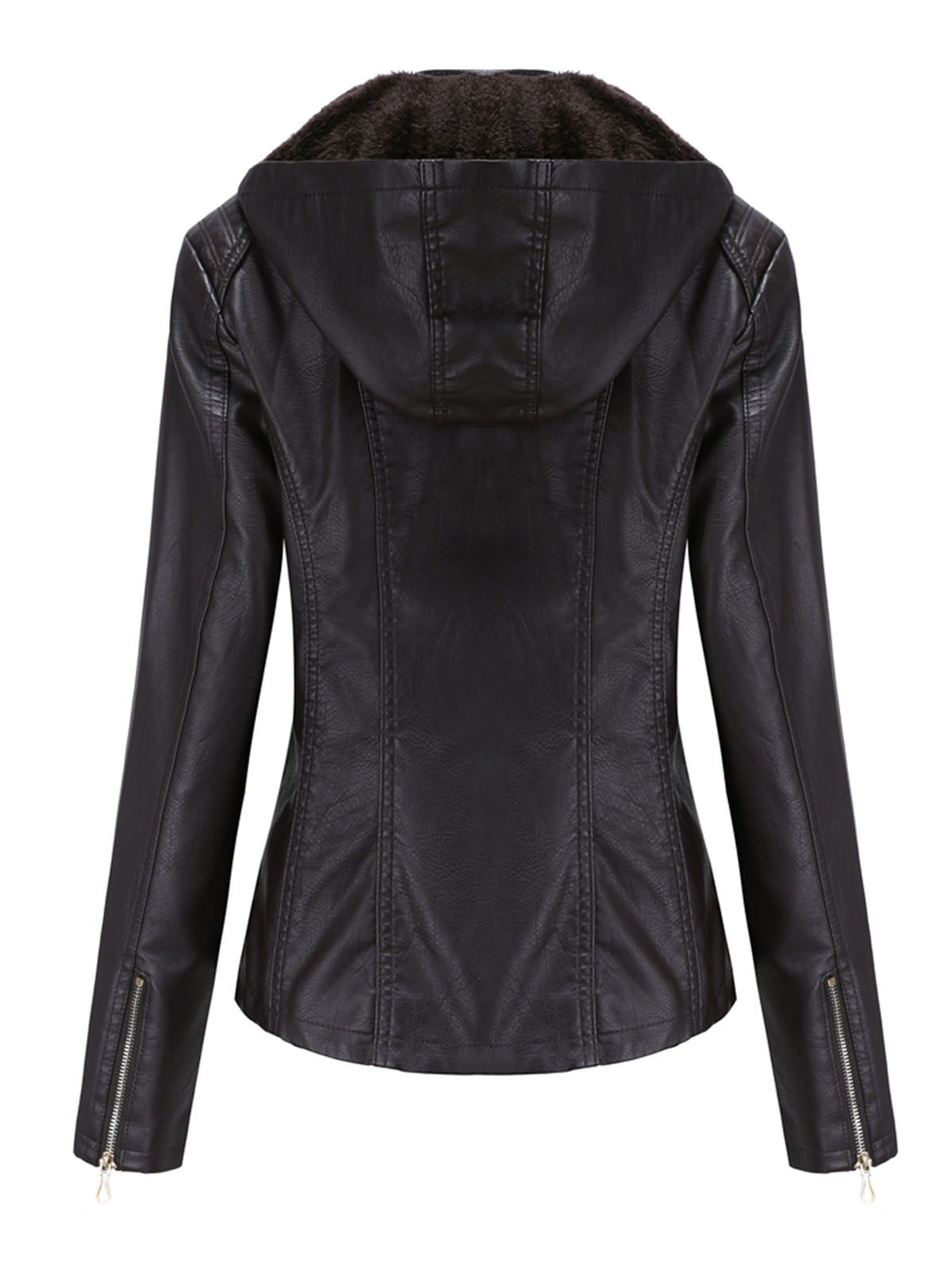 Street Winter Outfits Long Sleeve PU Leather