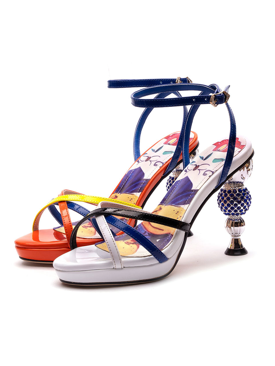 10CM Platform Spherical Heel Sandals Retro Shoes