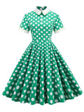 Polka Dots Peter Pan Collar 1950S Dress