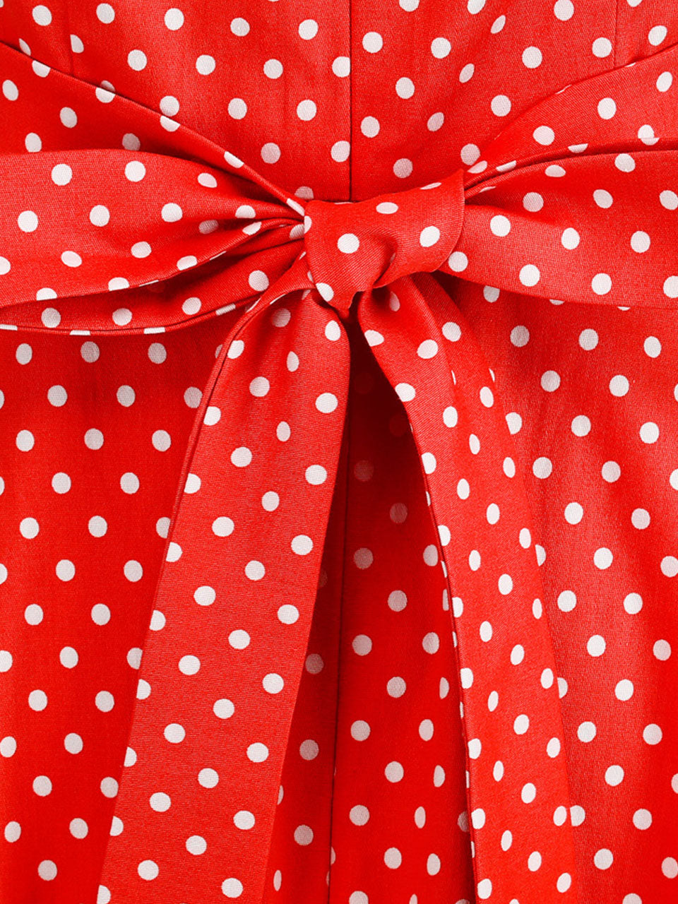 Red Polka Dots Vintage Halter Strap Backless 1950S Vintage Dress