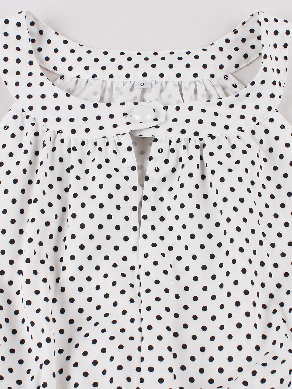 Blue Sweat Heart Halter Sleeveless Polka Dots 1950s Vintage Swing Dress